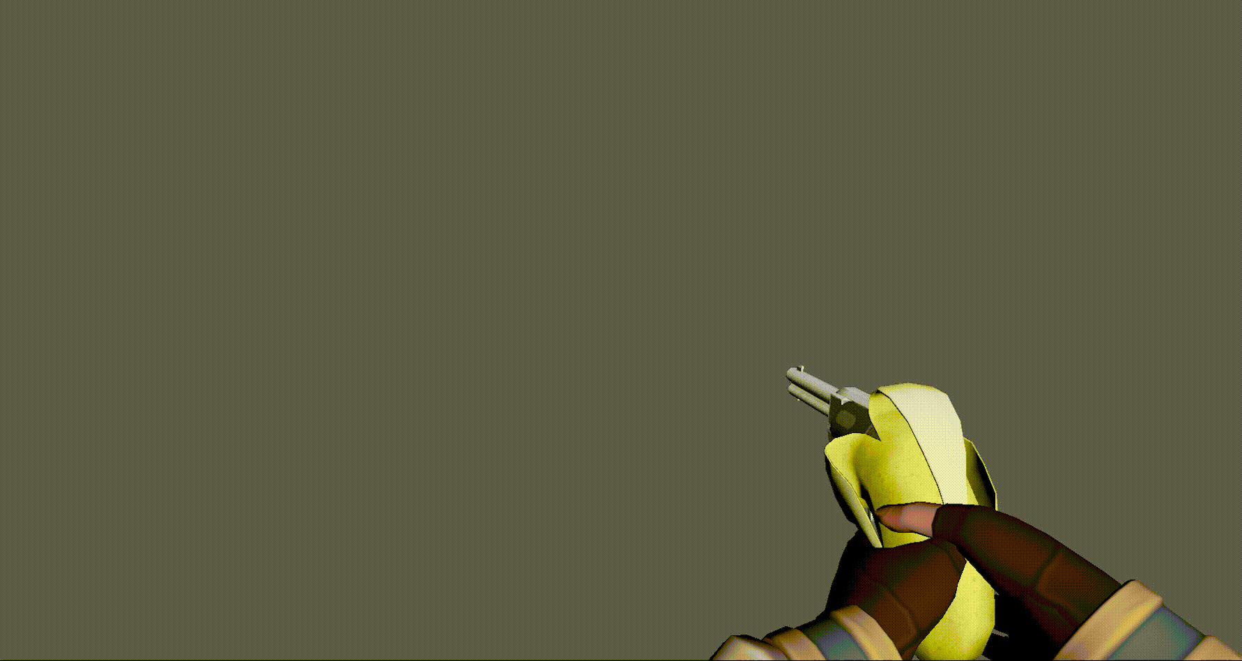 banana pistol idle animation